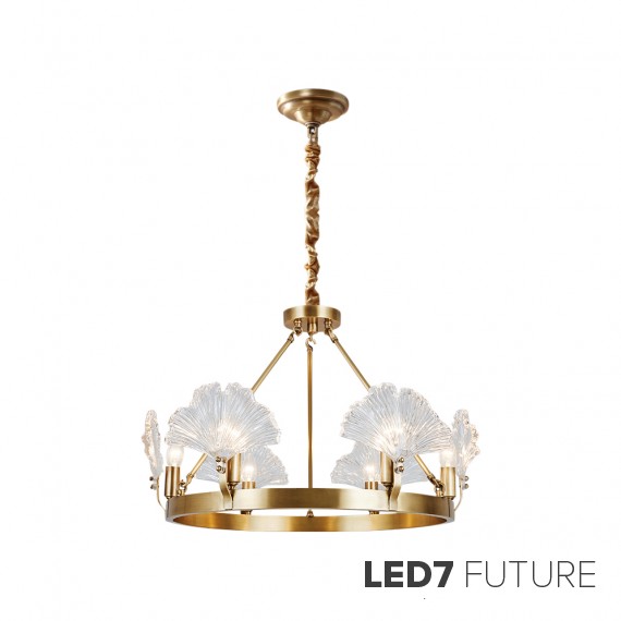 Loft Industry Modern - Lotus Rib Chandelier